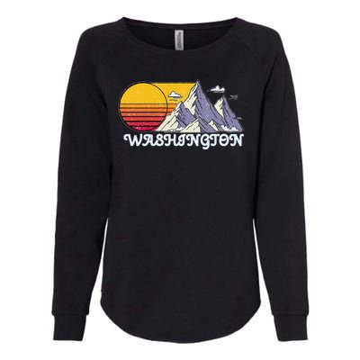 Vintage Washington State Retro Womens California Wash Sweatshirt