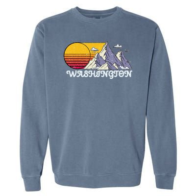 Vintage Washington State Retro Garment-Dyed Sweatshirt