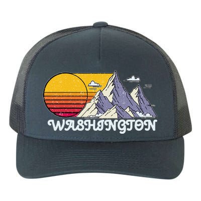 Vintage Washington State Retro Yupoong Adult 5-Panel Trucker Hat