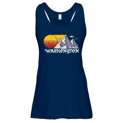 Vintage Washington State Retro Ladies Essential Flowy Tank