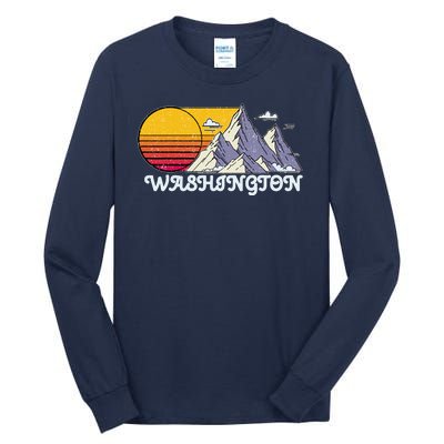 Vintage Washington State Retro Tall Long Sleeve T-Shirt