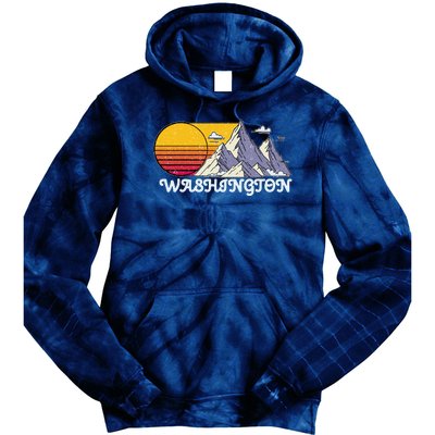 Vintage Washington State Retro Tie Dye Hoodie