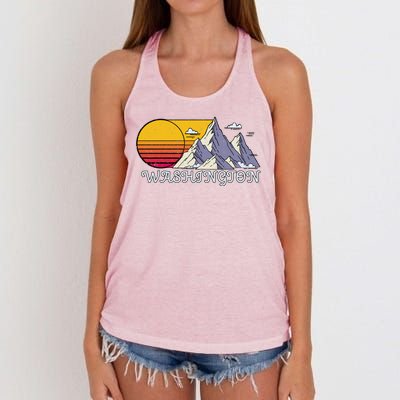 Vintage Washington State Retro Women's Knotted Racerback Tank