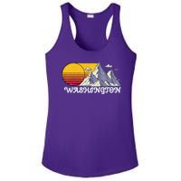 Vintage Washington State Retro Ladies PosiCharge Competitor Racerback Tank