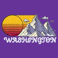 Vintage Washington State Retro Baby Bodysuit