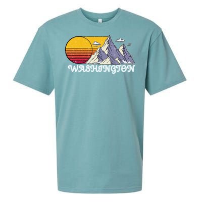 Vintage Washington State Retro Sueded Cloud Jersey T-Shirt