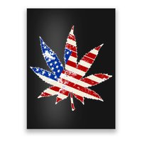 Vintage Weed American Flag 420 Poster
