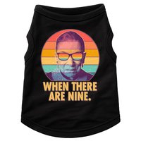 Vintage When There Are Nine Ruth Bader Ginsburg Tribute Doggie Tank