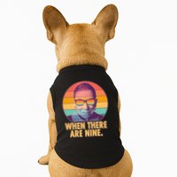 Vintage When There Are Nine Ruth Bader Ginsburg Tribute Doggie Tank