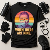 Vintage When There Are Nine Ruth Bader Ginsburg Tribute Performance Shirt