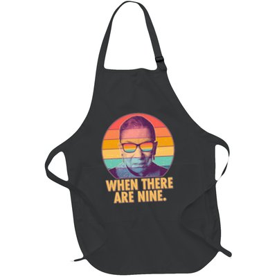 Vintage When There Are Nine Ruth Bader Ginsburg Tribute Apron