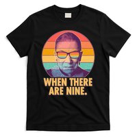 Vintage When There Are Nine Ruth Bader Ginsburg Tribute T-Shirt