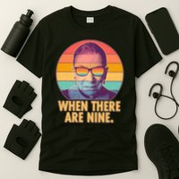 Vintage When There Are Nine Ruth Bader Ginsburg Tribute T-Shirt