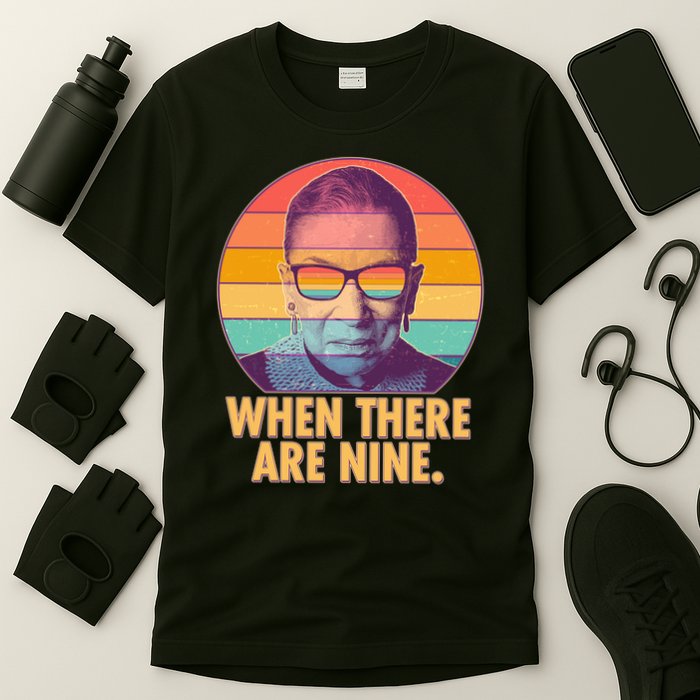 Vintage When There Are Nine Ruth Bader Ginsburg Tribute T-Shirt