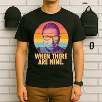 Vintage When There Are Nine Ruth Bader Ginsburg Tribute T-Shirt