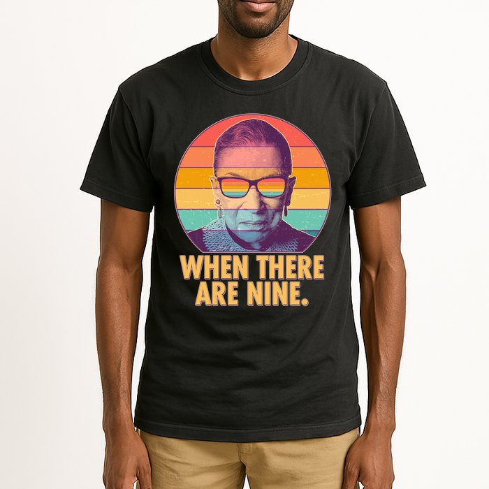 Vintage When There Are Nine Ruth Bader Ginsburg Tribute Tall T-Shirt
