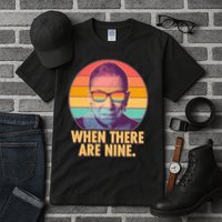 Vintage When There Are Nine Ruth Bader Ginsburg Tribute Tall T-Shirt