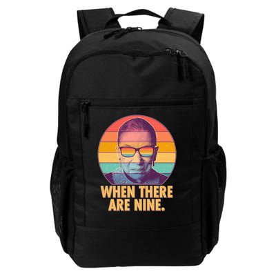 Vintage When There Are Nine Ruth Bader Ginsburg Tribute Backpack