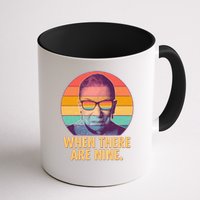Vintage When There Are Nine Ruth Bader Ginsburg Tribute Mug