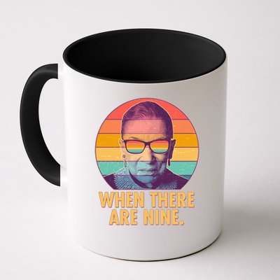 Vintage When There Are Nine Ruth Bader Ginsburg Tribute Mug