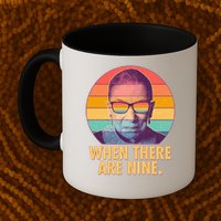 Vintage When There Are Nine Ruth Bader Ginsburg Tribute Mug
