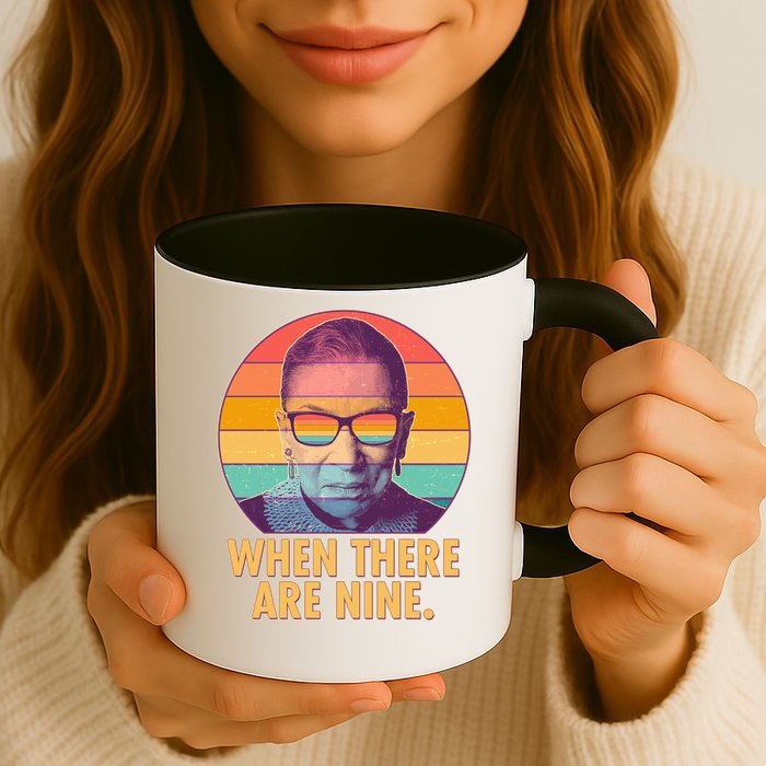 Vintage When There Are Nine Ruth Bader Ginsburg Tribute Mug