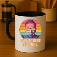Vintage When There Are Nine Ruth Bader Ginsburg Tribute Mug