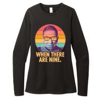 Vintage When There Are Nine Ruth Bader Ginsburg Tribute Womens CVC Long Sleeve Shirt