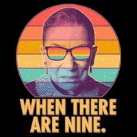 Vintage When There Are Nine Ruth Bader Ginsburg Tribute 16 in Basic Backpack
