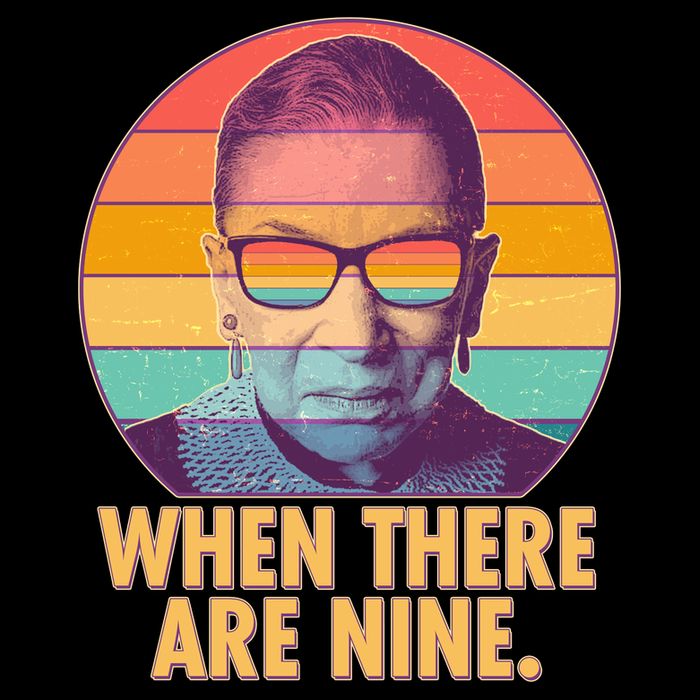 Vintage When There Are Nine Ruth Bader Ginsburg Tribute 16 in Basic Backpack