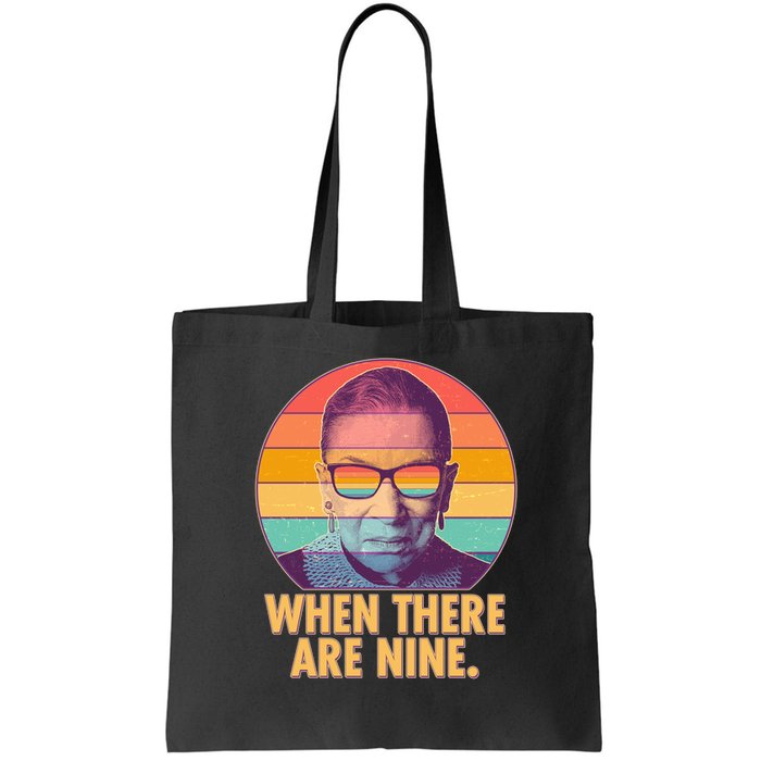 Vintage When There Are Nine Ruth Bader Ginsburg Tribute Bag