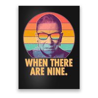 Vintage When There Are Nine Ruth Bader Ginsburg Tribute Poster