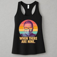 Vintage When There Are Nine Ruth Bader Ginsburg Tribute Womens Tank Top