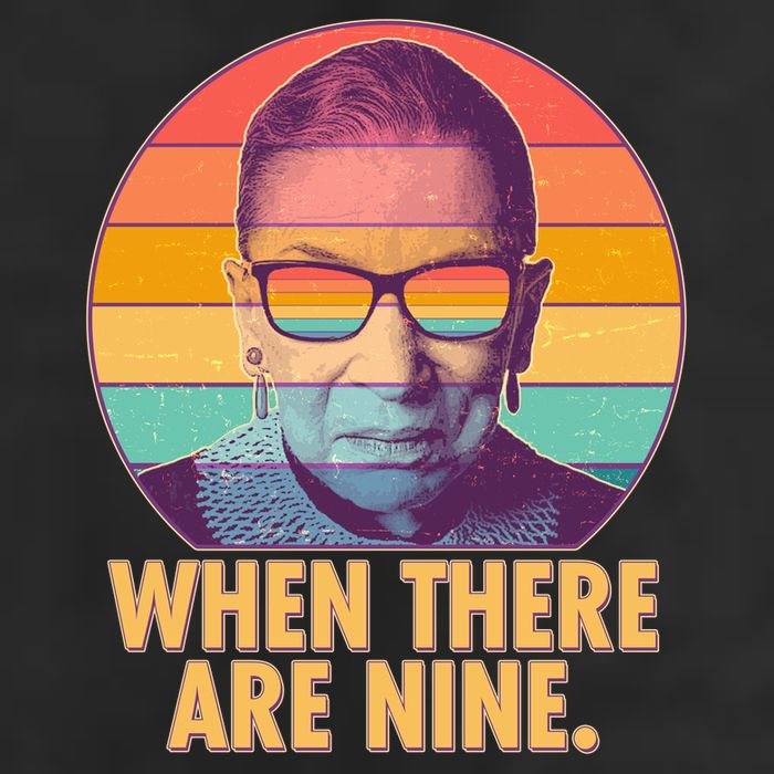 Vintage When There Are Nine Ruth Bader Ginsburg Tribute Trucker Hat