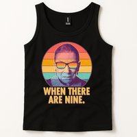 Vintage When There Are Nine Ruth Bader Ginsburg Tribute Tank Top