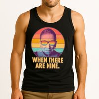 Vintage When There Are Nine Ruth Bader Ginsburg Tribute Tank Top