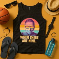 Vintage When There Are Nine Ruth Bader Ginsburg Tribute Tank Top