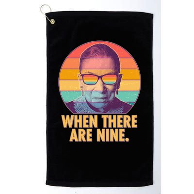 Vintage When There Are Nine Ruth Bader Ginsburg Tribute Golf Towel