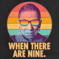 Vintage When There Are Nine Ruth Bader Ginsburg Tribute Golf Towel