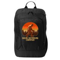 Vintage Wilderness Sunset Sasquatch Social Distancing Champion  City Backpack