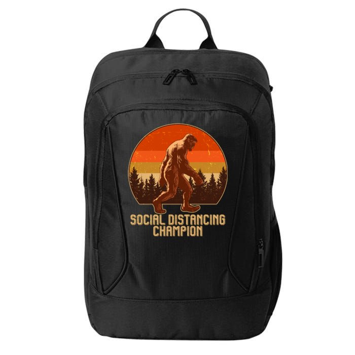 Vintage Wilderness Sunset Sasquatch Social Distancing Champion  City Backpack