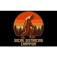 Vintage Wilderness Sunset Sasquatch Social Distancing Champion  Bumper Sticker