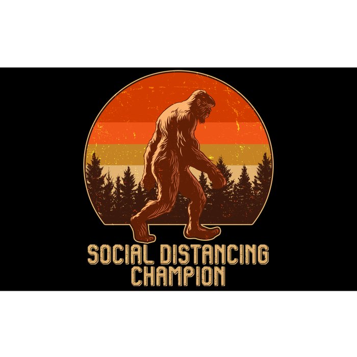 Vintage Wilderness Sunset Sasquatch Social Distancing Champion  Bumper Sticker