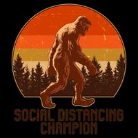 Vintage Wilderness Sunset Sasquatch Social Distancing Champion  Mug