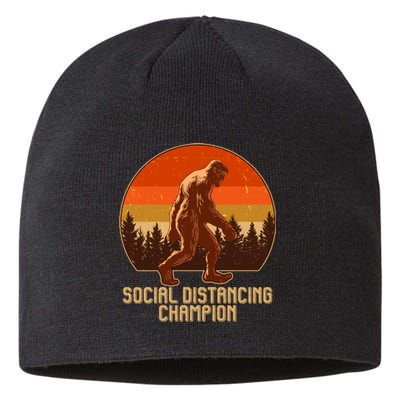 Vintage Wilderness Sunset Sasquatch Social Distancing Champion  Sustainable Beanie