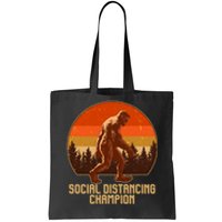 Vintage Wilderness Sunset Sasquatch Social Distancing Champion  Tote Bag