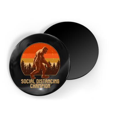 Vintage Wilderness Sunset Sasquatch Social Distancing Champion  Magnet