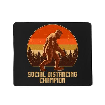 Vintage Wilderness Sunset Sasquatch Social Distancing Champion  Mousepad