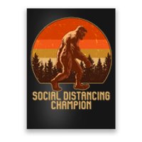 Vintage Wilderness Sunset Sasquatch Social Distancing Champion  Poster