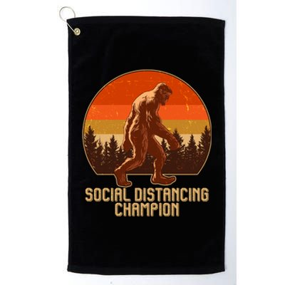 Vintage Wilderness Sunset Sasquatch Social Distancing Champion  Platinum Collection Golf Towel